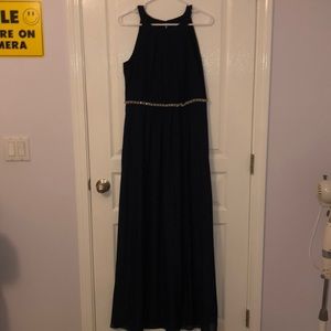navy blue formal dress